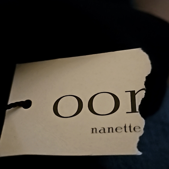 NWT Oonagh by Nanette Lepore Jerry knit dress with front chiffon ruffle. Medium - Picture 11 of 11